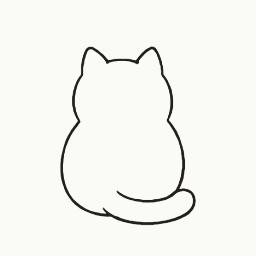 背中を向けてくつろぐの動き
