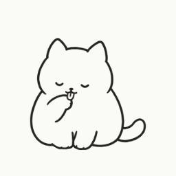 毛づくろいの途中の動き