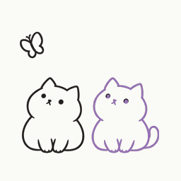 一緒にちょうちょを追うの動き