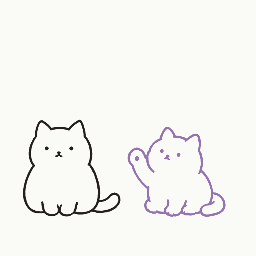 そっとおててを差し出すの動き
