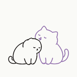 寄り添って毛づくろいの動き