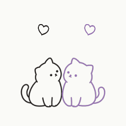 ぎゅっと寄り添ってハートの動き