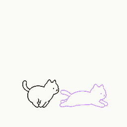 短く追いかけっこの動き