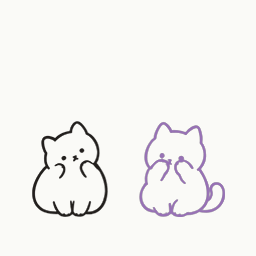 照れて隠れてからちらりの動き