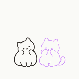 照れて隠れてからちらりの動き