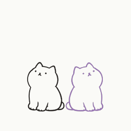 そろって上を向いておしゃべりの動き