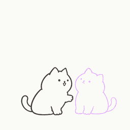 向かい合って交互におしゃべりの動き