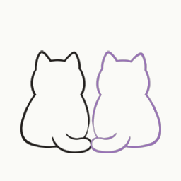 しっぽを寄せてくつろぐの動き