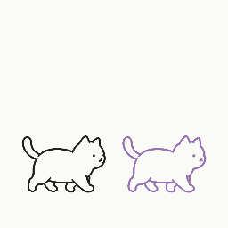一緒に歩くの動き