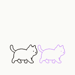 一緒に歩くの動き